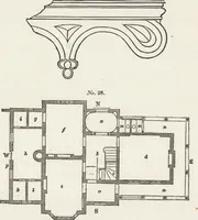 Picture 42 of 96 from The carpenter's assistant : containing a succinct account of Egyptian, Grecian and Roman architecture. Also, a description of the Tuscan, Doric, Ionic, Corinthian and composite orders; together with specifications, practical rules and tables for carpenters, and a glossary of architectural terms. Embellished with upwards of 200 plates of plans, elevations, details, and practical stair-building (1854), leaf 125