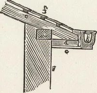 An illustration from The carpenter's assistant : containing a succinct account of Egyptian, Grecian and Roman architecture. Also, a description of the Tuscan, Doric, Ionic, Corinthian and composite orders; together with specifications, practical rules and tables for carpenters, and a glossary of architectural terms. Embellished with upwards of 200 plates of plans, elevations, details, and practical stair-building (1854)