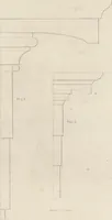 An illustration from The carpenter's assistant : containing a succinct account of Egyptian, Grecian and Roman architecture. Also, a description of the Tuscan, Doric, Ionic, Corinthian and composite orders; together with specifications, practical rules and tables for carpenters, and a glossary of architectural terms. Embellished with upwards of 200 plates of plans, elevations, details, and practical stair-building (1854)