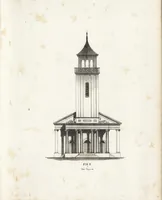 An illustration from The carpenter's assistant : containing a succinct account of Egyptian, Grecian and Roman architecture. Also, a description of the Tuscan, Doric, Ionic, Corinthian and composite orders; together with specifications, practical rules and tables for carpenters, and a glossary of architectural terms. Embellished with upwards of 200 plates of plans, elevations, details, and practical stair-building (1854)