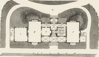 An illustration from The carpenter's assistant : containing a succinct account of Egyptian, Grecian and Roman architecture. Also, a description of the Tuscan, Doric, Ionic, Corinthian and composite orders; together with specifications, practical rules and tables for carpenters, and a glossary of architectural terms. Embellished with upwards of 200 plates of plans, elevations, details, and practical stair-building (1854)