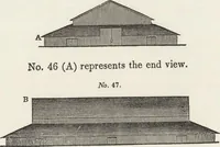 Picture 60 of 96 from The carpenter's assistant : containing a succinct account of Egyptian, Grecian and Roman architecture. Also, a description of the Tuscan, Doric, Ionic, Corinthian and composite orders; together with specifications, practical rules and tables for carpenters, and a glossary of architectural terms. Embellished with upwards of 200 plates of plans, elevations, details, and practical stair-building (1854), leaf 165