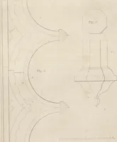 An illustration from The carpenter's assistant : containing a succinct account of Egyptian, Grecian and Roman architecture. Also, a description of the Tuscan, Doric, Ionic, Corinthian and composite orders; together with specifications, practical rules and tables for carpenters, and a glossary of architectural terms. Embellished with upwards of 200 plates of plans, elevations, details, and practical stair-building (1854)