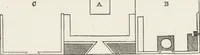 An illustration from The carpenter's assistant : containing a succinct account of Egyptian, Grecian and Roman architecture. Also, a description of the Tuscan, Doric, Ionic, Corinthian and composite orders; together with specifications, practical rules and tables for carpenters, and a glossary of architectural terms. Embellished with upwards of 200 plates of plans, elevations, details, and practical stair-building (1854)