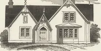 An illustration from The carpenter's assistant : containing a succinct account of Egyptian, Grecian and Roman architecture. Also, a description of the Tuscan, Doric, Ionic, Corinthian and composite orders; together with specifications, practical rules and tables for carpenters, and a glossary of architectural terms. Embellished with upwards of 200 plates of plans, elevations, details, and practical stair-building (1854)