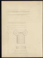 Picture 19 of 96 from The carpenter's assistant : containing a succinct account of Egyptian, Grecian and Roman architecture. Also, a description of the Tuscan, Doric, Ionic, Corinthian and composite orders; together with specifications, practical rules and tables for carpenters, and a glossary of architectural terms. Embellished with upwards of 200 plates of plans, elevations, details, and practical stair-building (1854), leaf 75