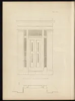 Picture 29 of 96 from The carpenter's assistant : containing a succinct account of Egyptian, Grecian and Roman architecture. Also, a description of the Tuscan, Doric, Ionic, Corinthian and composite orders; together with specifications, practical rules and tables for carpenters, and a glossary of architectural terms. Embellished with upwards of 200 plates of plans, elevations, details, and practical stair-building (1854), leaf 91