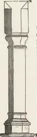 An illustration from The carpenter's assistant : containing a succinct account of Egyptian, Grecian and Roman architecture. Also, a description of the Tuscan, Doric, Ionic, Corinthian and composite orders; together with specifications, practical rules and tables for carpenters, and a glossary of architectural terms. Embellished with upwards of 200 plates of plans, elevations, details, and practical stair-building (1854)