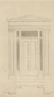 Picture 33 of 96 from The carpenter's assistant : containing a succinct account of Egyptian, Grecian and Roman architecture. Also, a description of the Tuscan, Doric, Ionic, Corinthian and composite orders; together with specifications, practical rules and tables for carpenters, and a glossary of architectural terms. Embellished with upwards of 200 plates of plans, elevations, details, and practical stair-building (1854), leaf 99
