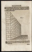 Picture 26 of 39 from Dess Circkelss vnd Richtscheyts, auch der Perspectiua, vnd Proportion der Menschen vnd Rosse, kurtze, doch gründtliche Vnderweisung, dess rechten gebrauchs : mit viel schönen Figuren, aller anfahenden Jugendt, vnnd andern liebhabern dieser Kunst, als Goldschmiden, Malern, Bildhauwern, Steinmetzen, Schreinern, [et]c. eigentlich fürgebildet, vormals im Truck nie gesehen, sonder jetzunder erstmals von neuwem an Tag gegeben (1618), leaf 77
