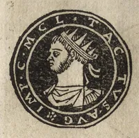An illustration from Imperatorum et Caesarum vitæ : cum imaginibus ad uiuam effigiem expressis (1534)