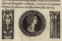 An illustration from Imperatorum et Caesarum vitæ : cum imaginibus ad uiuam effigiem expressis (1534)