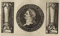 An illustration from Imperatorum et Caesarum vitæ : cum imaginibus ad uiuam effigiem expressis (1534)