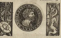 An illustration from Imperatorum et Caesarum vitæ : cum imaginibus ad uiuam effigiem expressis (1534)