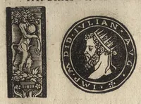 An illustration from Imperatorum et Caesarum vitæ : cum imaginibus ad uiuam effigiem expressis (1534)