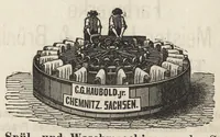 Picture 4 of 6 from Das Färben und Bleichen : von Baumwolle, Wolle, Seide, Jute, Leinen, etc : in unversponnenen Zustande, al Garn und al Stückware : Praktisches Hilfs- und Lehrbuch bearbeitet für Färber und Färberei-Chemiker, sowie zum Unterricht in Fachschulen, mit zahlreichen Maschinenzeichnungen (1889), leaf 289