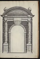Picture 6 of 30 from Liure d'architecture : contenant plusievrs portiques de differentes inuentions sur les cinq ordres de colomnes (1640), leaf 22