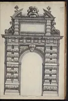 Picture 15 of 30 from Liure d'architecture : contenant plusievrs portiques de differentes inuentions sur les cinq ordres de colomnes (1640), leaf 44