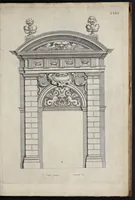 An illustration from Liure d'architecture : contenant plusievrs portiques de differentes inuentions sur les cinq ordres de colomnes (1640)