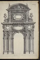An illustration from Liure d'architecture : contenant plusievrs portiques de differentes inuentions sur les cinq ordres de colomnes (1640)