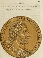 An illustration from Icones imperatorum romanorum : ex priscis numismatibus ad viuum delineatae, & breui narratione historicâ (1645)