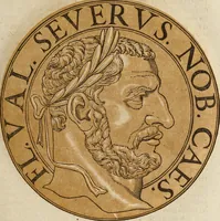An illustration from Icones imperatorum romanorum : ex priscis numismatibus ad viuum delineatae, & breui narratione historicâ (1645)