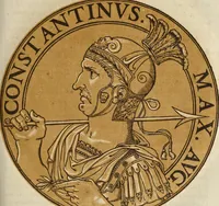 An illustration from Icones imperatorum romanorum : ex priscis numismatibus ad viuum delineatae, & breui narratione historicâ (1645)