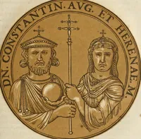 An illustration from Icones imperatorum romanorum : ex priscis numismatibus ad viuum delineatae, & breui narratione historicâ (1645)