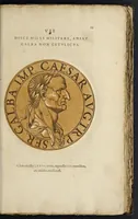 An illustration from Icones imperatorum romanorum : ex priscis numismatibus ad viuum delineatae, & breui narratione historicâ (1645)
