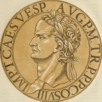 An illustration from Icones imperatorum romanorum : ex priscis numismatibus ad viuum delineatae, & breui narratione historicâ (1645)