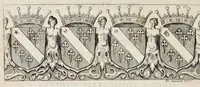 An illustration from Nicolai Vptoni De studio militari, libri quatuor. Iohan. de Bado Aureo, Tractatus de armis. Henrici Spelmanni Aspilogia (1654)