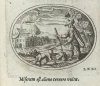 Picture 11 of 18 from R. P. Ioannis Kreihing Societatis Iesu Emblemata ethico-politica carmine explicata (1661), leaf 120