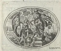 Picture 12 of 18 from R. P. Ioannis Kreihing Societatis Iesu Emblemata ethico-politica carmine explicata (1661), leaf 144