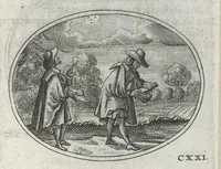An illustration from R. P. Ioannis Kreihing Societatis Iesu Emblemata ethico-politica carmine explicata (1661)