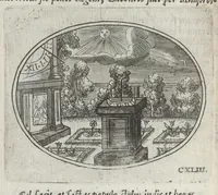 Picture 16 of 18 from R. P. Ioannis Kreihing Societatis Iesu Emblemata ethico-politica carmine explicata (1661), leaf 249