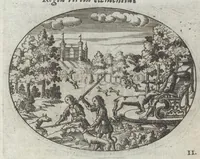 Picture 2 of 18 from R. P. Ioannis Kreihing Societatis Iesu Emblemata ethico-politica carmine explicata (1661), leaf 32