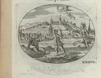 An illustration from R. P. Ioannis Kreihing Societatis Iesu Emblemata ethico-politica carmine explicata (1661)