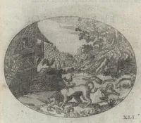 Picture 7 of 18 from R. P. Ioannis Kreihing Societatis Iesu Emblemata ethico-politica carmine explicata (1661), leaf 78