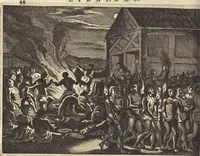 An illustration from Naukeurige beschrijvinge der Afrikaensche eylanden : als Madagaskar, of Sant Laurens, Sant Thomee, d'eilanden van Kanarien, Kaep de Verd, Malta, en andere ... (1668)