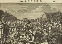 An illustration from Naukeurige beschrijvinge der Afrikaensche eylanden : als Madagaskar, of Sant Laurens, Sant Thomee, d'eilanden van Kanarien, Kaep de Verd, Malta, en andere ... (1668)