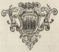 An illustration from Memorie imprese, e ritratti de' signori Accademici Gelati di Bologna (1672)