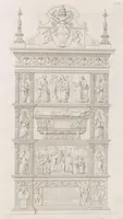 An illustration from Raccolta di monumenti sacri e sepolcrali scolpiti in Roma nei secoli XV. e XVI (1853)