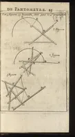 Picture 9 of 34 from Traité de l'usage du pantometre : instrument geometrique propre à prendre toutes fortes d'angles, mezurer les distances accessibles & inaccessibles, arpenter & diviser toutes fortes de figure, &c., nouvellement inventé par le Sr. Bullet, architecte & ingenieur du roi & de la ville (1675), leaf 76