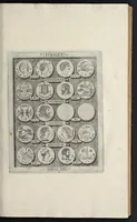 An illustration from Sicilia et Magna Graecia, sive, Historiae urbium et populorum Graeciae ex antiquis numismatibus liber primus (1644)