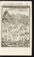 An illustration from Les travaux de Mars, ou, L'art de la guerre : divisé en trois parties ... : avec un ample détail de la milice des Turcs, tant pour l'attaque que pour la deffence : ouvrage enrichi de plus de quatre cens planches gravées en taille-douce (1684)