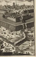 An illustration from Les travaux de Mars, ou, L'art de la guerre : divisé en trois parties ... : avec un ample détail de la milice des Turcs, tant pour l'attaque que pour la deffence : ouvrage enrichi de plus de quatre cens planches gravées en taille-douce (1684)