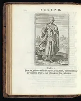 An illustration from De helden Godes des ouwden verbonds : met kunstige beeldenissen vertoont, en poeetelijk verklaert ; midsgaders, eem Hymnus of lofzangh van de christelijcke ridder ; en De heerlijckeheyd van Salomon (1699)