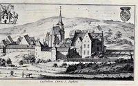 Picture 19 of 29 from Topographia historica Gallo-Brabantiae : quâ Romanduae oppida muncipia & dominia illustrantur : atque monasteria, nobiliumque praetoria castellaque in aes incisa exhibentur (1692), leaf 200