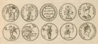 An illustration from Imperatorum romanorum numismata ex aere mediae et minimae formae : descripta & enarrata (1697)