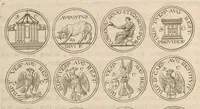 An illustration from Imperatorum romanorum numismata ex aere mediae et minimae formae : descripta & enarrata (1697)